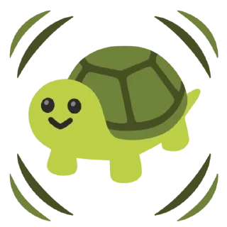 💓 emoji 🐢 turtle on lana 𐙚 ‧₊ Telegram sticker 23 of 50