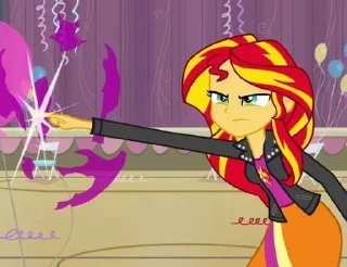 😡 emoji sunset shimmer💫 Telegram sticker 4 of 120