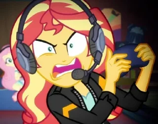 🤬 emoji sunset shimmer💫 Telegram sticker 13 of 120