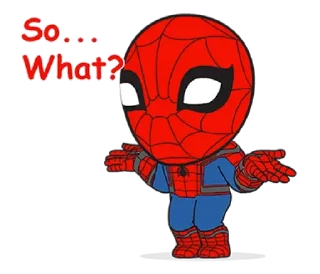 😏 emoji Spiderman @stickersb2b Telegram sticker 5 of 23