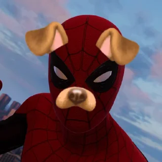 Sticker from spiderman