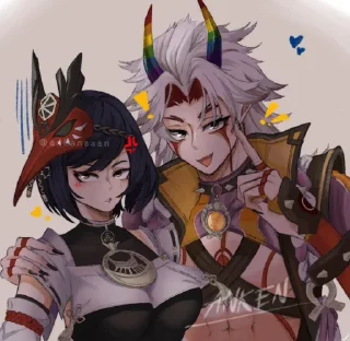 🌈 emoji Arataki Itto by @yruwoq Telegram sticker 14 of 35