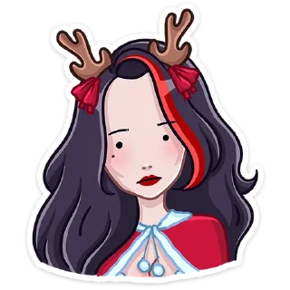 😳 emoji Новогодняя Лилит (@TgSticker) Telegram sticker 23 of 48