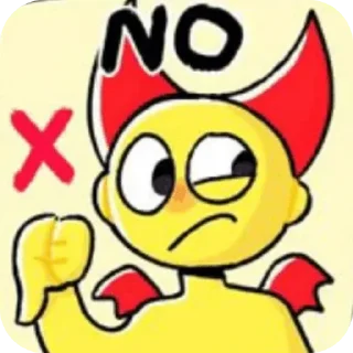 ❌ emoji Lemon Demon Telegram sticker 23 of 45