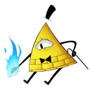 🌚 emoji Bill Cipher Telegram sticker 22 of 35