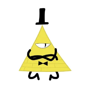😒 emoji Bill Cipher Telegram sticker 21 of 40