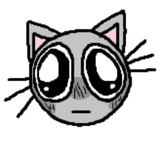 😳 emoji Cat Emoji @stickers_teleg_telegramstickeri Telegram sticker 7 of 61