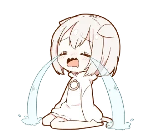 😭 emoji ૮ᜊ ₊  ° девочка 
  ૮꒰@CUTE_stickers_emoji꒱ა Telegram sticker 19 of 36