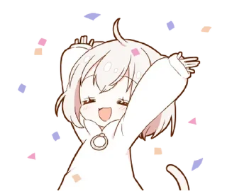 🎉 emoji ૮ᜊ ₊  ° девочка 
  ૮꒰@CUTE_stickers_emoji꒱ა Telegram sticker 10 of 36