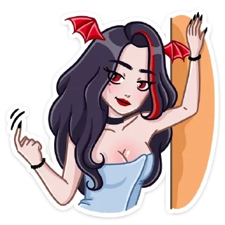 😏 emoji Лилит :: @stickroom Telegram sticker 11 of 48