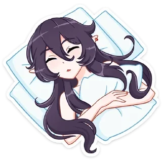 😴 emoji Тёмная Айрис @TgStickeru Telegram sticker 16 of 48