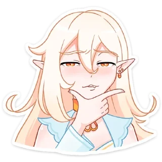 🤔 emoji Айрис @TgStickeru Telegram sticker 5 of 48