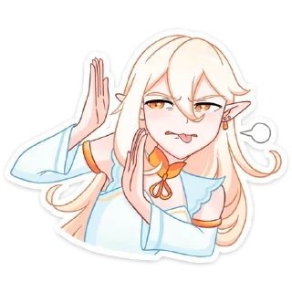 🫷 emoji Айрис @TgStickeru Telegram sticker 24 of 48