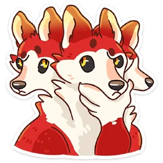 🤔 emoji Цербер :: @stickroom Telegram sticker 16 of 48