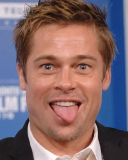 😝 emoji Brad Pitt @JakeGyllen Telegram sticker 13 of 72