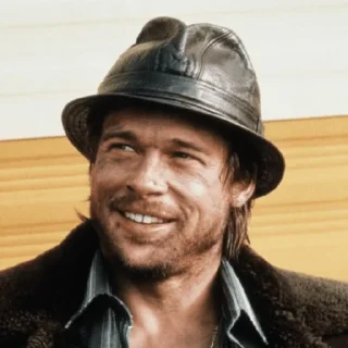 😀 emoji Brad Pitt @JakeGyllen Telegram sticker 7 of 72