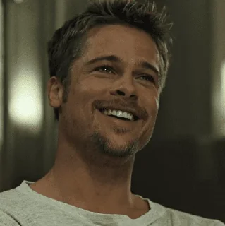 😅 emoji Brad Pitt @JakeGyllen Telegram sticker 8 of 72