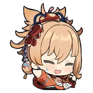 Sticker from Genshin Impact chibi