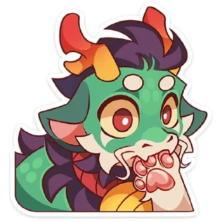 😧 emoji Грин без надписей @stickers_vk Telegram sticker 17 of 49