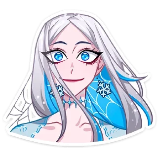 🤩 emoji Снежная Карина @TgSticker без надписей Telegram sticker 14 of 49