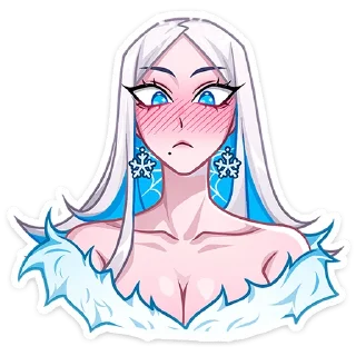 🥺 emoji Снежная Карина @TgSticker без надписей Telegram sticker 22 of 49