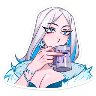 🥱 emoji Снежная Карина @TgSticker без надписей Telegram sticker 24 of 49