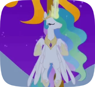🌝 emoji @mlpstickers Princess Celestia animated pack Telegram sticker 18 of 40