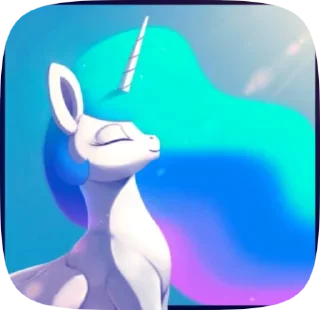 ☺️ emoji @mlpstickers Princess Celestia animated pack Telegram sticker 9 of 40