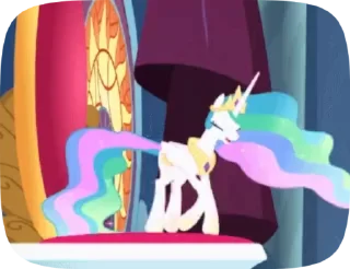 😄 emoji @mlpstickers Princess Celestia animated pack Telegram sticker 10 of 40