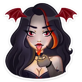 😈 emoji Лилит (@TgSticker) Telegram sticker 9 of 48