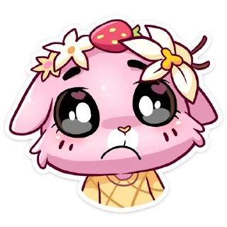 🍓 emoji Клубничная Ванилька (@TgSticker) Telegram sticker 15 of 50