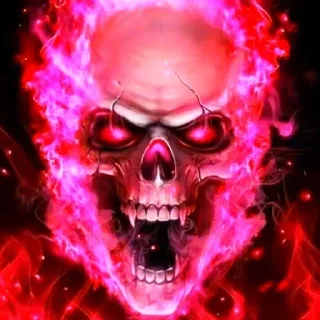 💀 emoji синий череп by @bestavashablon Telegram sticker 2 of 8