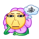 😐 emoji Crazy Daisy Telegram sticker 12 of 33