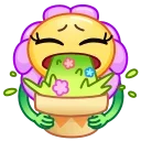 🤮 emoji Crazy Daisy Telegram sticker 19 of 33