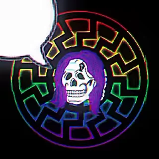 🏳‍🌈 emoji Funny skulls Telegram sticker 10 of 53