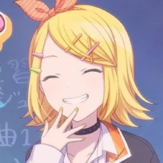 😁 emoji Вокалоиды ✨ Telegram sticker 3 of 32