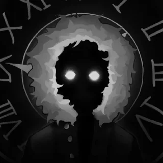 🌫 emoji ☆ The beholder / Смотрящий / автор : alena4753 ☆ Telegram sticker 13 of 119