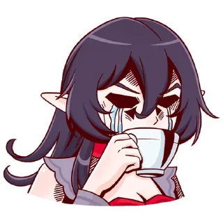 😭 emoji Тёмная Айрис Telegram sticker 12 of 48