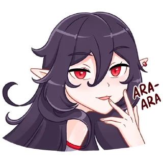😘 emoji Тёмная Айрис Telegram sticker 9 of 48