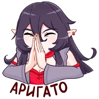 🙏 emoji Тёмная Айрис Telegram sticker 15 of 48
