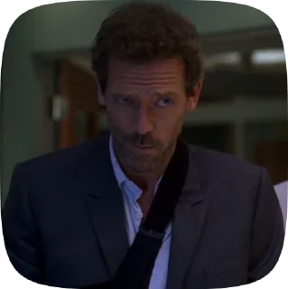 🙏 emoji Dr. House Telegram sticker 12 of 42
