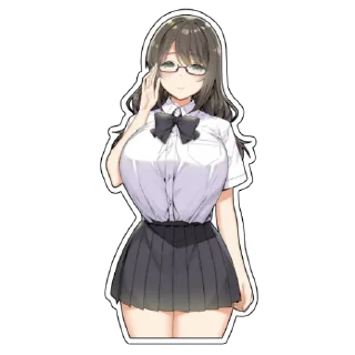 🍰 emoji Зажиточные школьницы Telegram sticker 3 of 13