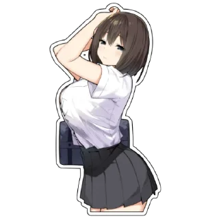 🍰 emoji Зажиточные школьницы Telegram sticker 12 of 13