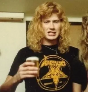 🍺 emoji Dave Mustaine @LinaShotgun Telegram sticker 14 of 120