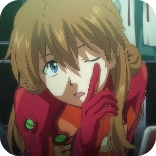 🧡 emoji Aska Langley • @Earth928B Telegram sticker 17 of 50