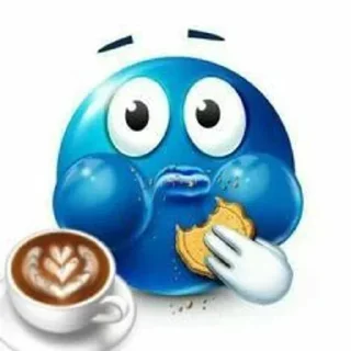 🥐 emoji 🐧 Синие мемные какашки Telegram sticker 19 of 50