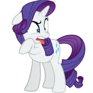 😝 emoji Рарити ☆🤍💜 / созд: @Hexexexe Telegram sticker 15 of 59