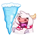 Sticker from Santa Moo