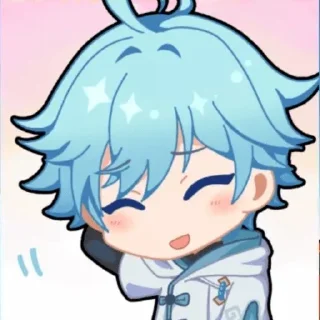😅 emoji Chongyun Telegram sticker 14 of 16