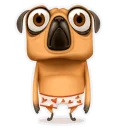 ☹️ emoji Мопс Халк Telegram sticker 17 of 30
